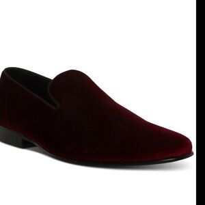 NWT 7 size Steve Madden Men's Laight Velvet Smoking Slipper - Wine